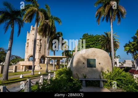 Cimitero di Santa Ifigenia, Mausoleo di Fidel Castro e Mausoleo di Jose Martí, un monumento Art Deco, Santiago de Cuba, Cuba Foto Stock
