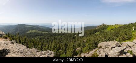 Auf dem Gipfel des Grossen Arber Foto Stock