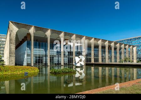 Brasilia, DF, Brasile. Palacio Itamaraty sede del Ministero degli Affari Esteri del Brasile. Foto Stock