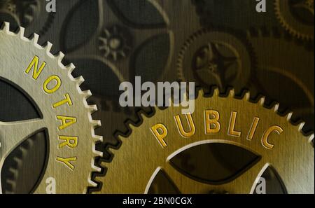 Segno di testo che mostra Notary Public. Testo foto business legalità documentazione autorizzazione Contratto di certificazione Foto Stock