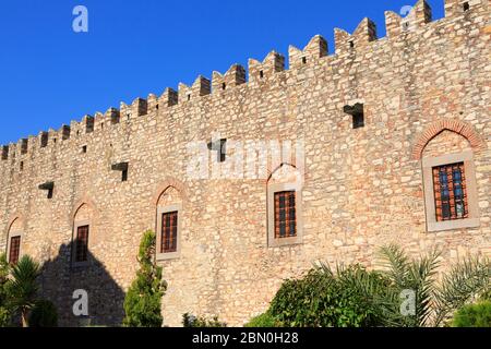 Caravanserail edificio storico, Kusadasi, Aydin, provincia, Turchia, Mediterraneo Foto Stock