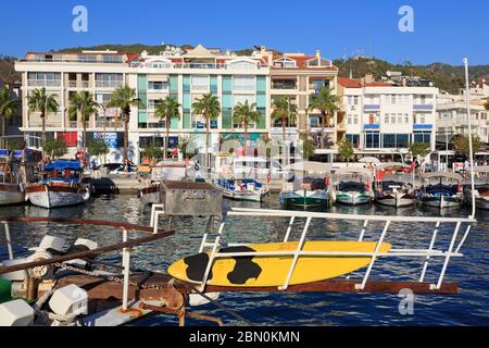 Barche a Marmaris, Turchia, Mediterraneo Foto Stock