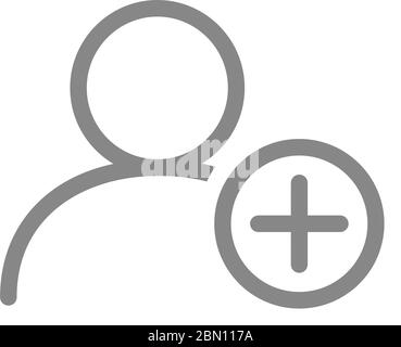 Aggiungi Nuovo Utente Icona Linea Concept Aggiungi Nuovo Utente Piatto Simbolo Del Vettore Segno Illustrazione Di Contorno Immagine E Vettoriale Alamy