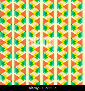 Disegno geometrico astratto senza giunture con triangoli colorati. Sfondo geometrico senza cuciture. Unico e moderno senza giunture sfondo astratto con Illustrazione Vettoriale