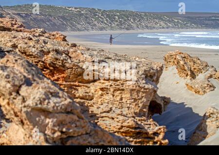 Pesca a Berry Bay Foto Stock