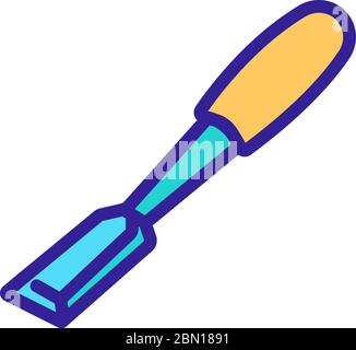 scalpelli diritti icona disegno vettoriale Illustrazione Vettoriale