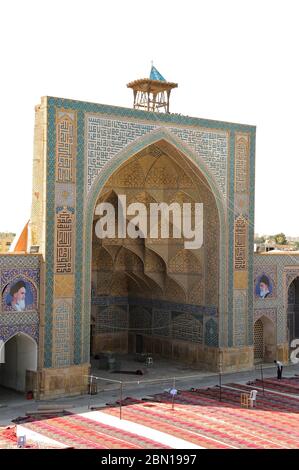 La Grande Moschea di Isfahan si trova nella provincia di Isfahan in Iran. La Grande Moschea di Isfahan è stata costruita nel 771. La moschea è patrimonio dell'umanità dell'UNESCO Foto Stock