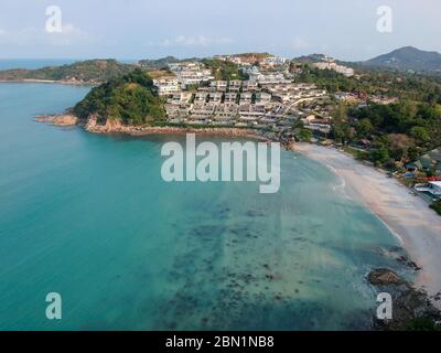 Choeng Mon spiaggia sulla punta norhtern di Koh Samui isola, Thailandia. Foto Stock