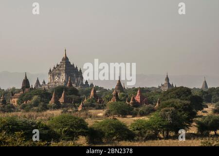 Templi, Bagan, Myanmar Foto Stock