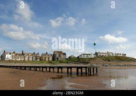 Villaggio di Seascale vicino all'impianto di ritrattamento nucleare di Sellafield; Cumbria UK Foto Stock