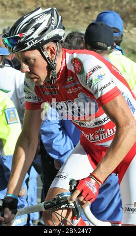 Massimo Codol di acqua & Sapone durante il Tour d'Italie Mestre – Monte Zoncolan (222 km) il 23 maggio 2010 a Monte Zoncolan ,Italie - Foto Laurent Lairys / DPPI Foto Stock