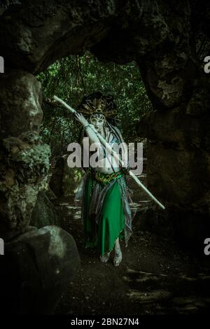 Immagini di medusa nella sua giungla. Ti senti entrare? Foto Stock