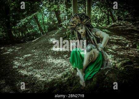 Immagini di medusa nella sua giungla. Ti senti entrare? Foto Stock