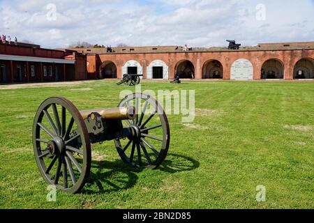 Tybee Island USA - 5 Marzo 2015 - Monumento Nazionale di Fort Pulaski in Georgia USA Foto Stock