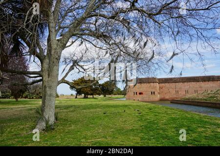 Tybee Island USA - 5 Marzo 2015 - Monumento Nazionale di Fort Pulaski in Georgia USA Foto Stock