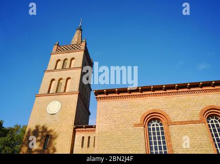 Chiesa storica di Petzow, Brandeburgo, Germania Foto Stock