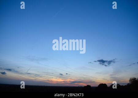 Bellissimo cielo dopo il tramonto Foto Stock