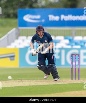 Tom Wood batte per il Derbyshire II XI contro Nottinghamshire in un One Day Trophy Match 1 maggio 2019 Foto Stock