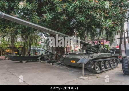 Serbatoio americano al Museo della Guerra di ho Chi Minh. Ho Chi Minh, Vietnam - 19 marzo 2020 Foto Stock