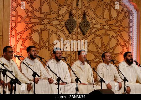 Festa della cultura Sufi a Fes, Marocco. Boutchichiya tariqa. Foto Stock