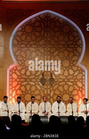 Festa della cultura Sufi a Fes, Marocco. Boutchichiya tariqa. Foto Stock