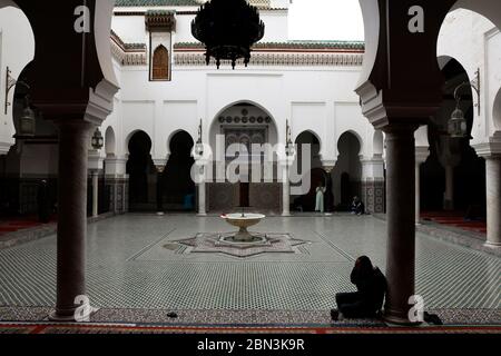 Zawiya di Moulay Idriss II, Fes, Marocco Foto Stock