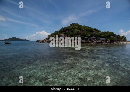 Nang Yuan Island vicino Koh Tao, Thailandia. Foto Stock