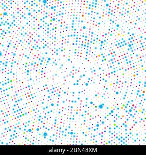 Coriandoli colorati su sfondo bianco Illustrazione Vettoriale