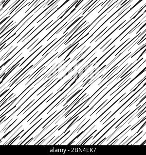 Disegno senza cuciture graffiato astratto. Linee di tratteggio sottili. Trama caotica. Sfondo di avvolgimento graffiolato. Illustrazione degli eps8 vettoriali. Illustrazione Vettoriale