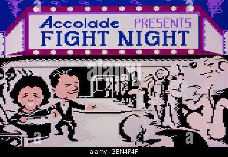 Fight Night - Atari 7800 Videgame Foto Stock