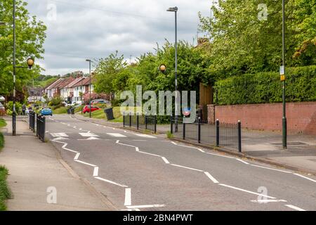 Tanyard Lane nel villaggio di Worcestershire di Alvechurch Foto Stock