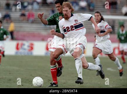 Azione da una partita di calcio USA / Messico Foto Stock