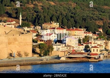 Castello di Kilibahir, Isola di Bozcaada, strada Dardenelles, Canakkale, Turchia, Europa Foto Stock