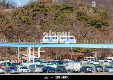 Incheon Corea del Sud-23 febbraio 2020. Servizio di treno marittimo Wolmido. Foto Stock