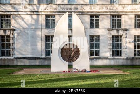 Il memoriale di Iraq e Afghanistan, Ministero della Difesa, Whitehall, Londra. Tributo ai cittadini britannici coinvolti nelle guerre del Golfo, dell'Afghanistan e dell'Iraq Foto Stock