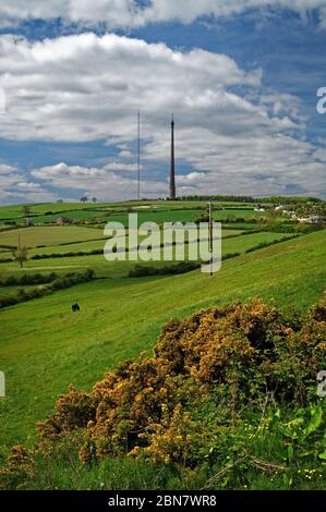 Stazione di trasmissione UK, West Yorkshire, Emley Moor Foto Stock