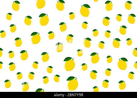 Illustrazione vettoriale con motivo a cuciture limone. Illustrazione Vettoriale