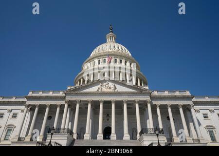 Washington, DC, USA. 13 maggio 2020. Il Campidoglio degli Stati Uniti è visto a Washington, DC, Stati Uniti, il mercoledì 13 maggio 2020. Credit: Stefani Reynolds/CNP | usage worldwide Credit: dpa/Alamy Live News Foto Stock