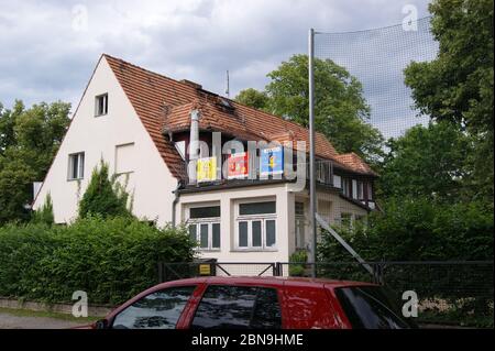 Früherer Wohnsitz von Erich Honecker am Majakowskiring, Berlino-Pankow, Foto Stock