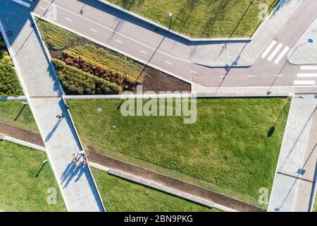 Aereo del parco del centro musicale di Helsinki Foto Stock