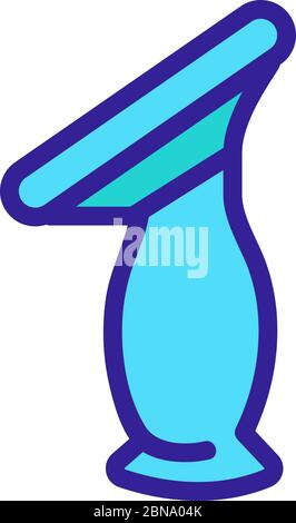 illustrazione del contorno del vettore icona del decantatore meccanico Illustrazione Vettoriale