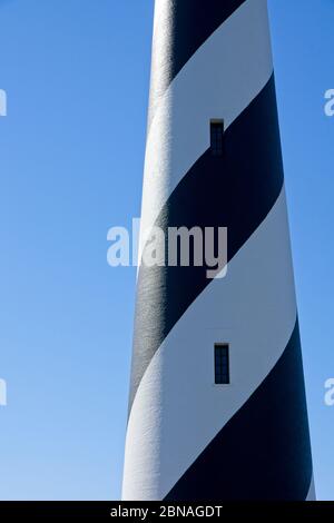 Faro di Cape Hatteras vicino a Buxton sull'isola di Hatteras nel North Carolina Foto Stock