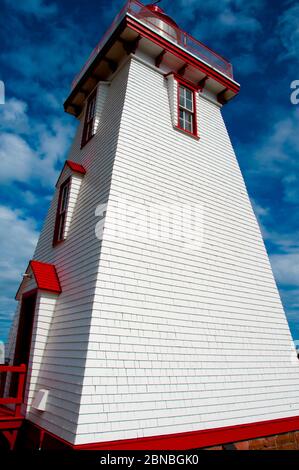 Faro storico di Souris - PEI - Canada Foto Stock