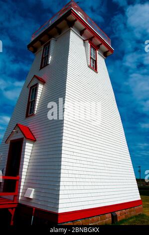 Faro storico di Souris - PEI - Canada Foto Stock