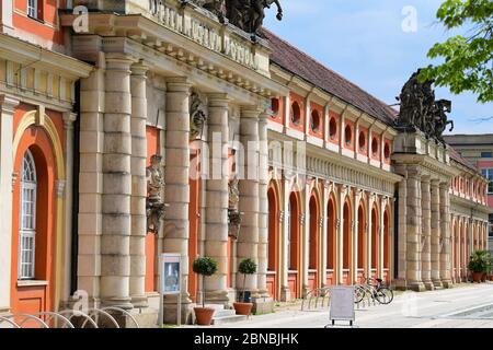 Potsdam, Germania. 14 maggio 2020. L'ingresso al museo del cinema. Dopo alcune settimane di chiusura a causa della corona, il museo ha chiuso le sue porte con la mostra 'Traumfabrik. 100 anni di film nella mostra di Babelsberg. Credit: Soeren Stache/dpa-Zentralbild/ZB/dpa/Alamy Live News Foto Stock