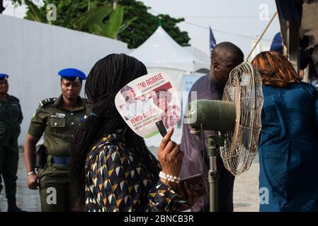 NIGERIA LAGOS DONNE CONGRES SOGGETTO VEDOVA IN AFRICA Foto Stock