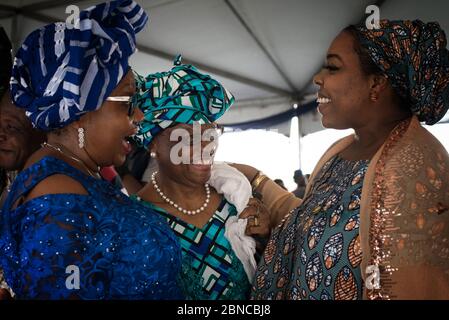 NIGERIA LAGOS DONNE CONGRES SOGGETTO VEDOVA IN AFRICA Foto Stock