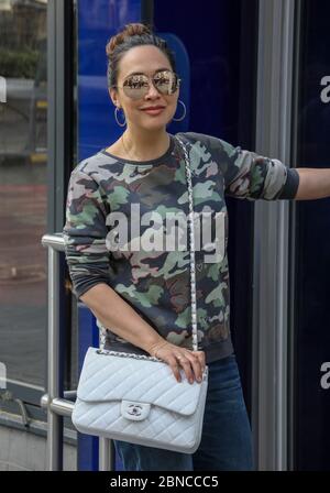 Londra, Regno Unito. 14 maggio 2020. Myleene Klass arriva al Global radio Studios di Londra. Credit: SOPA Images Limited/Alamy Live News Foto Stock