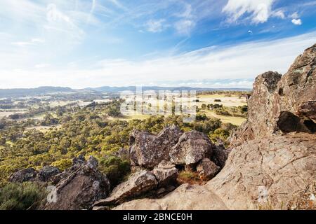 Hanging Rock in Macedon Ranges Australia Foto Stock