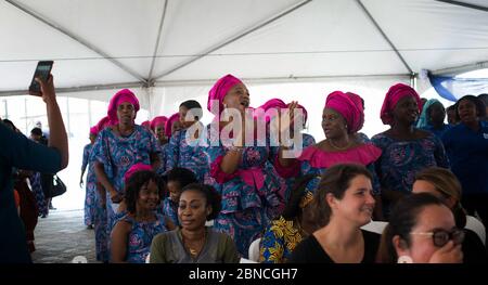 NIGERIA LAGOS DONNE CONGRES SOGGETTO VEDOVA IN AFRICA Foto Stock